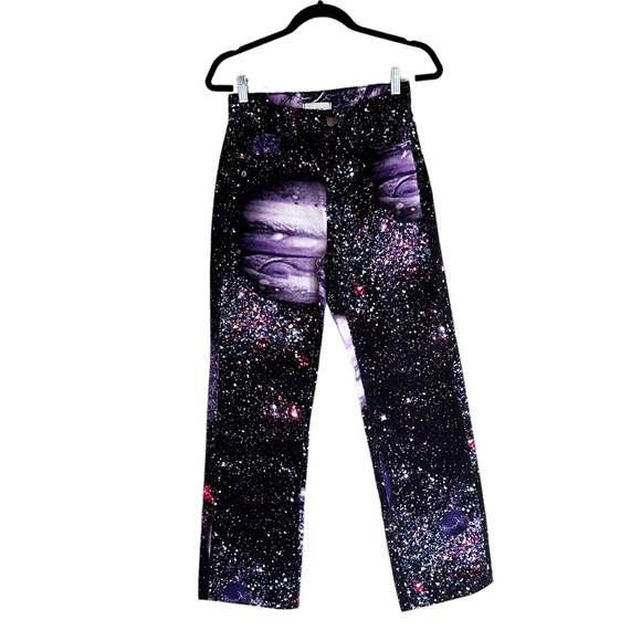 Urban Outfitters | BDG High Waisted Cowboy Jeans Space Print Straight-Leg - Picture 13 of 13